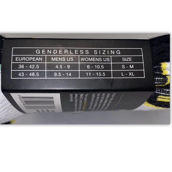 WeSC Varion Crew Socks 2 Pair Men 9.5-14 W 11-15.5 Black White Area51 Alien Logo - Picture 5 of 12